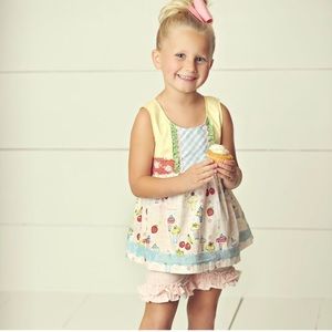 Matilda Jane Hello Lovely Take the Cake Sleeveless Cupcake Top Size 8